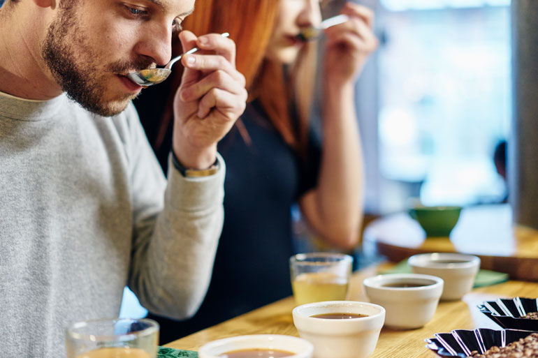 coffee cupping and coffee tasting